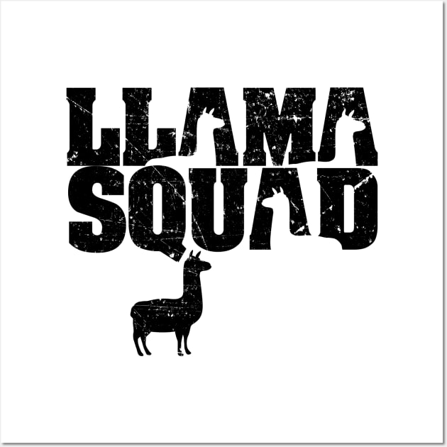 'Llama Squad' Adorable Alpaca Llama Trendy Gift Wall Art by ourwackyhome